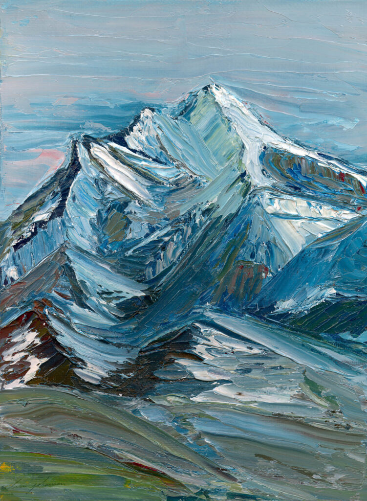 Fool Creek Peak landscape painting